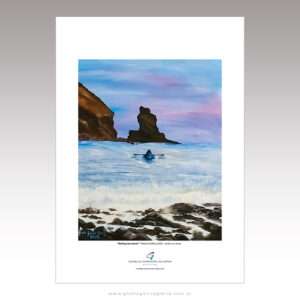Luchando contra las olas by Gisela Garcia Gleria