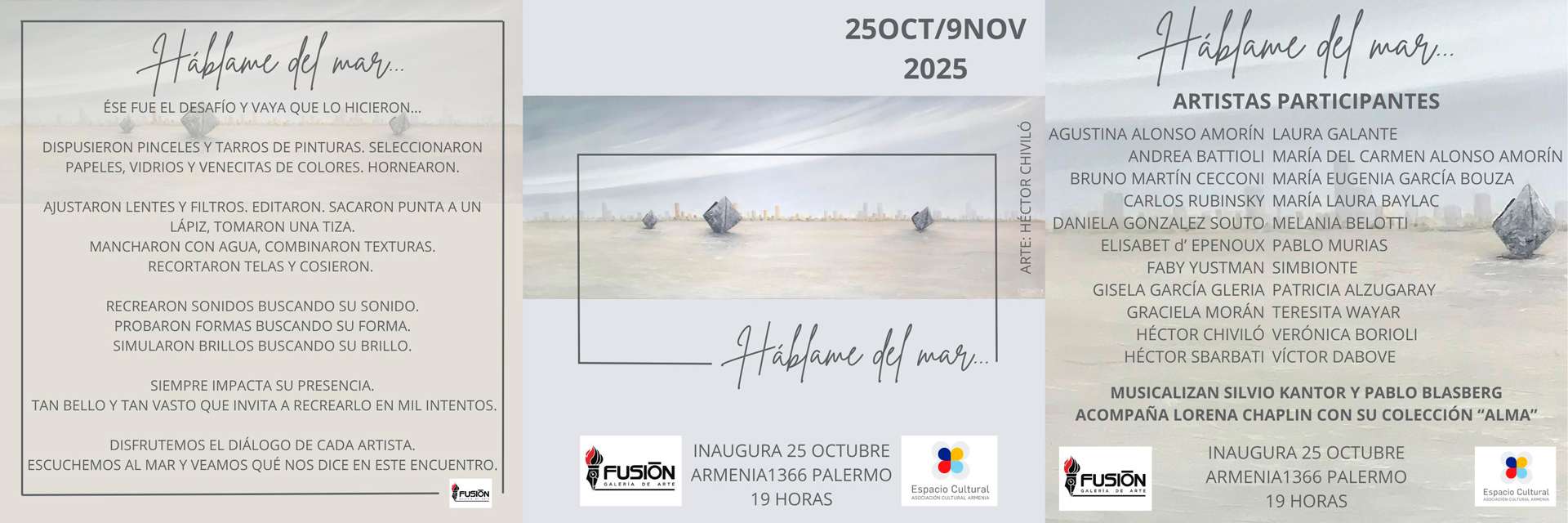 Talk to me about the sea Hablame del mar