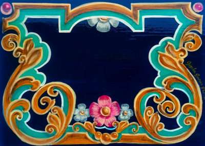 Estudio de marco de hojas de acanto