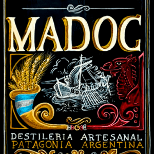 Cartel homenaje a la Destilería argentina Madoc