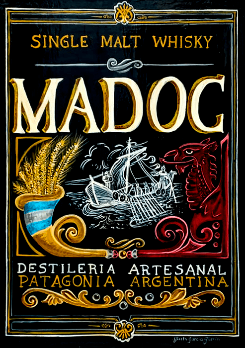 Cartel homenaje a la Destilería Madoc